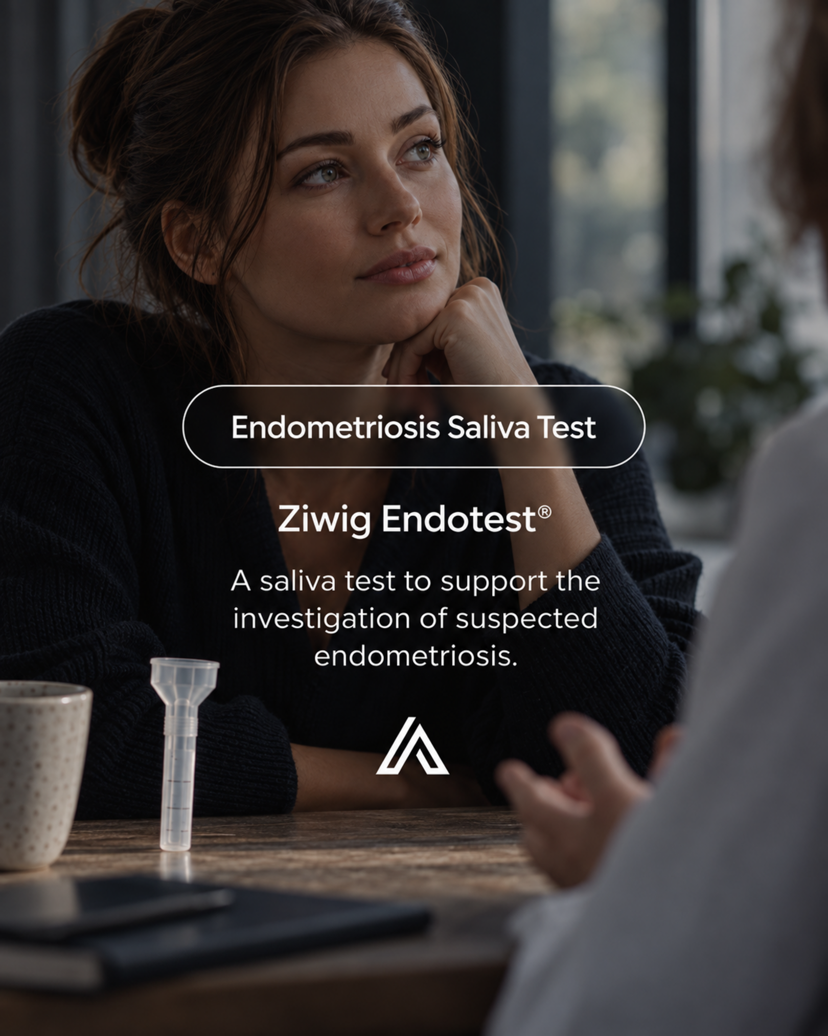 Ziwig Endotest endometriosis saliva test available through My Atlas